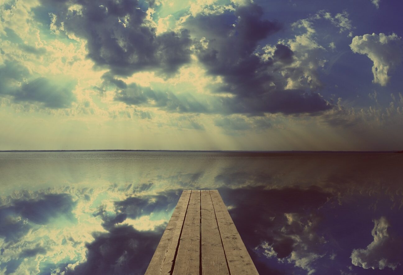 Bridge into water